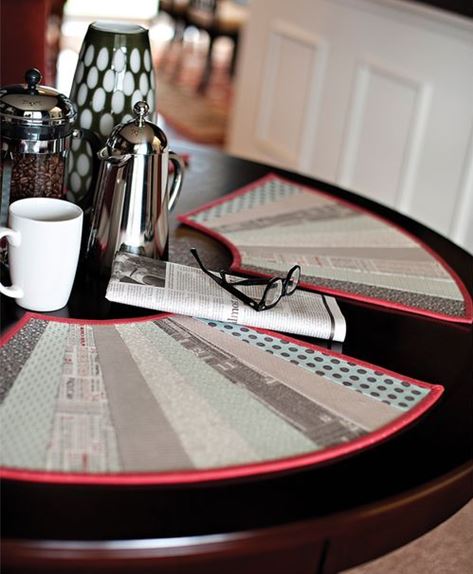 how to make wedge placemats for round table